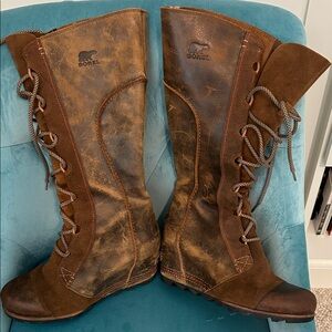 Sorel Women's Brown Lace-Up Boots